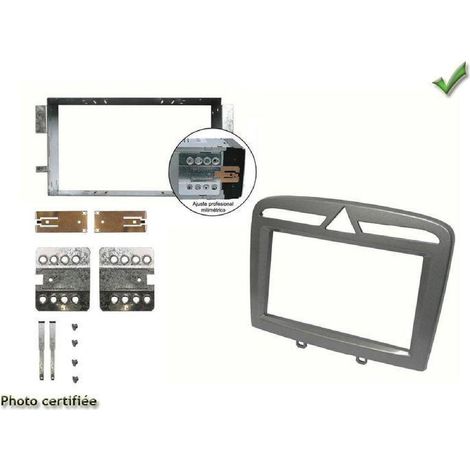 Kit 2Din compatible avec Peugeot 308 308CC 408 RCZ - Argent