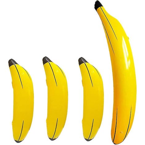 Kit de 4 bananes gonflables - Accessoires de piscine en forme de fruits (1/5)