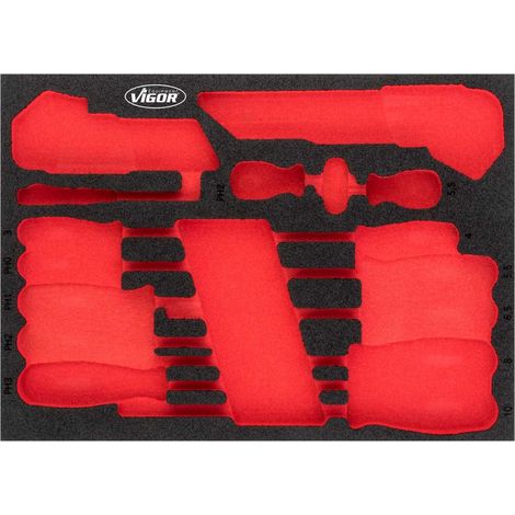VIGOR Weichschaum-Einlage, leer V5081-L (1/2)