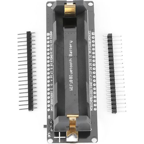 Lot de 1 mini carte de développement ESP32 WiFi Bluetooth avec support batterie 18650 (1/5)