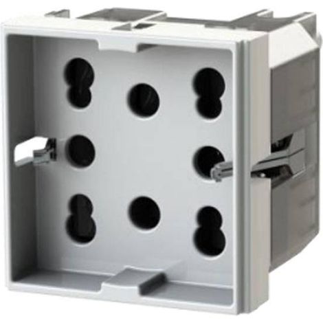 Presa Schuko compatibile Bticino MatixGo 4Box 4BPH21.JW 2+1 bianco