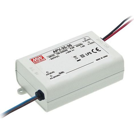 Driver LED Mean Well apv-35-24 36W 24 V DC