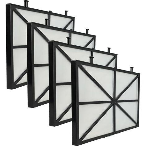 4X Filtres Compatible avec Dolphin Zenit 30, 20, 15, 10, Freiheit aspirateur, Nettoyeur Piscine - Coussin filtrant, 26,5 x 15,8 x 1,1 cm (1/5)