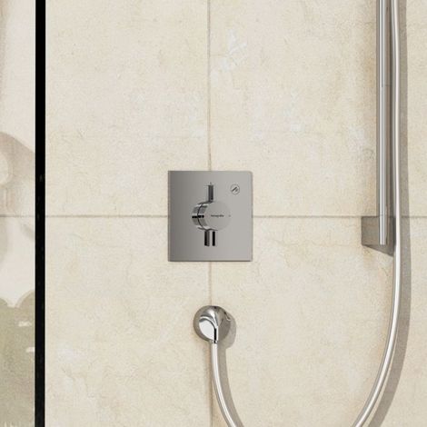 hansgrohe DuoTurn E Mischer Unterputz für 1 Verbraucher, Chrom mit Thermostat