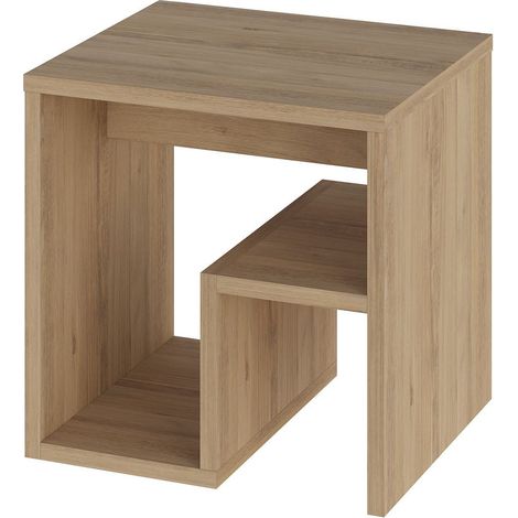 Beistelltisch aus Holz "Bon" 40 x 35 x 40 cm - Eiche Saphir