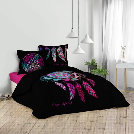 Parure housse de couette 260 x 240 cm Porte bonheur (1/5)