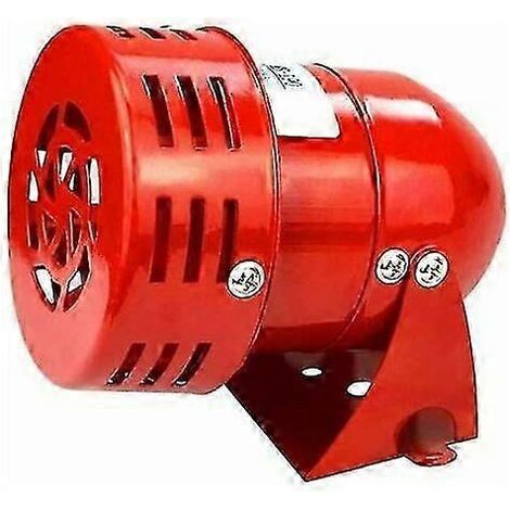 Sirène d'alarme extérieure RuiKaiLucky, matériau métallique durable, niveau sonore de 120 dB, 220 V, buse réglable pour installations fixes, large gamme d'applications (1/4)