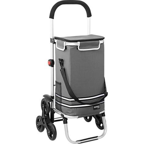 Caddie, Cabas ou Chariot de course Isotherme à 3 Roulettes Gris (1/5)