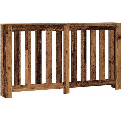 vidaXL Copertura Termosifone Legno Antico 149x20x82 Legno