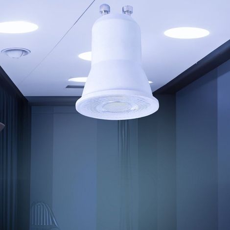 6 Lampada Mini GU10 PAR11 Led 220V 3W 300LM Freddo 6000K D35X40mm