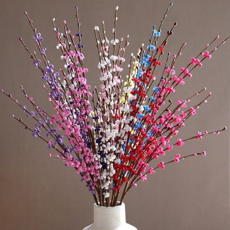 Branches De Faux Jasmin - 29,5 Pouces - Décoration Intérieure Et Extérieure - Pour Vase, Mariage, Fête, DIY - 10 Pièces (1/5)