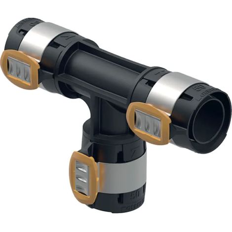 RACCORDO A T FLOWFIT INTERMEDIO IN PPSU PER MULTISTRATO A PRESSARE - Ø50/50/50 - GBR