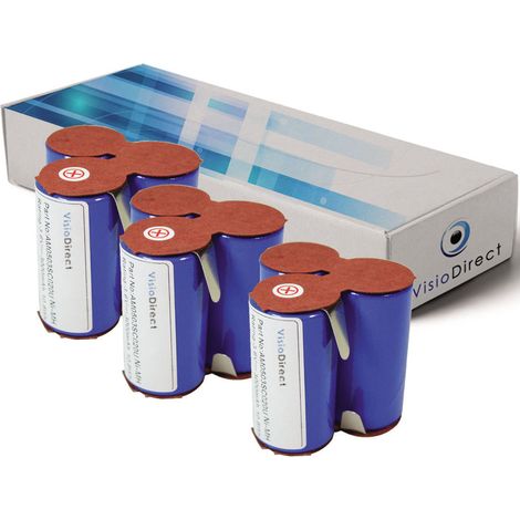 Lot de 3 batteries pour AEG Electrolux Junior 2.0 Type 141 aspirateur sans fil 2000mAh 3.6V (1/2)