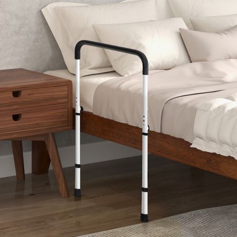 Barre d'Assistance pour Lit Réglable en Hauteur Barrière de Lit de Prévention des Chutes pour Personnes Âgées Handicapées Charge 160 kg (1/5)