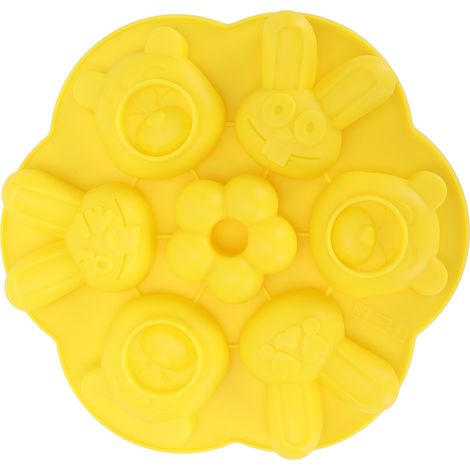 Moule en silicone à motifs de dessins animés, à faire soi-même, réutilisable, pour gâteaux et chocolats, idéal pour la pâtisserie. (1/5)