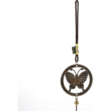 Dekoratives Windspiel aus Metall in Schmetterlingsform, Kirchenglocken, Tür-/Fensterbehang, Außendekoration. (1/5)