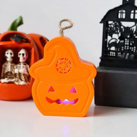 Couverture d'Halloween 2025, lampe électronique portable citrouille d'Halloween (1/5)