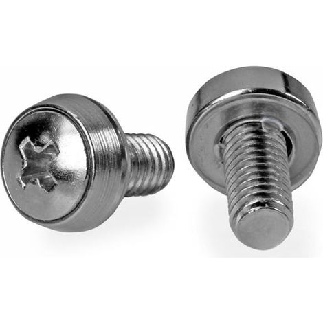 Startech Vis M6 12 mm Acier Inoxydable Nickel Argent
