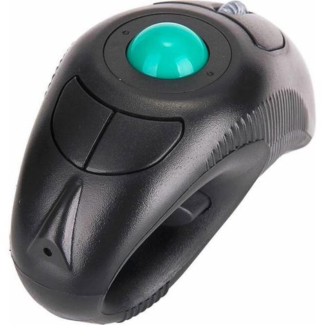 Souris Ergonomique sans Fil Boule de Commande Pouce, Design en Plastique Noir, ivité 2.4ghz et Port USB pour Ordinateur Portable (1/5)