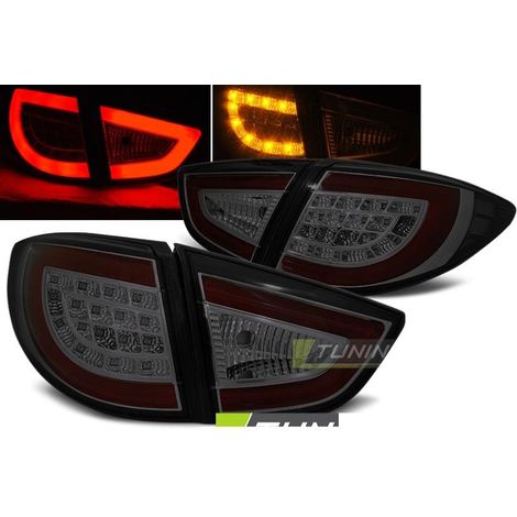 Paire de feux arriere Hyundai IX35 09-15 LED BAR fume (1/2)