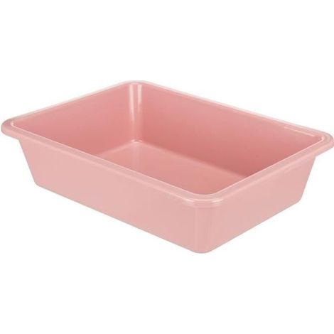 Lot de 3 Bacs à litière, plastique, 37x27x9 cm, chatons, couleurs aléatoires