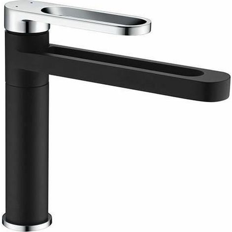 Edouard-Rousseau ONEGAÏ grifo lavabo negro cromado (1/2)