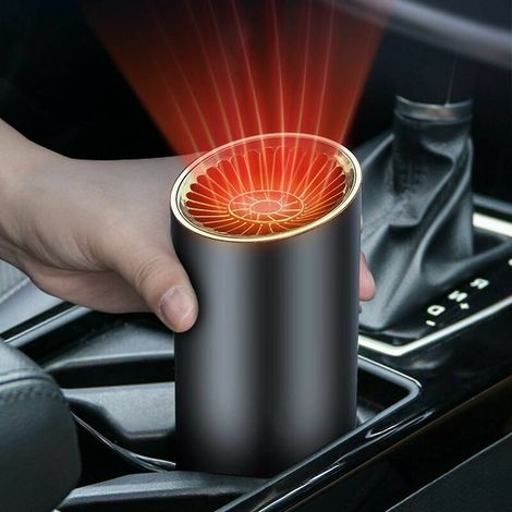 Ventilatore riscaldante per auto 12v, riscaldatore e raffreddatore portatile 2 in 1 per auto, 12V 150W, riscaldamento rapido, sbrinatore e sbrinatore per parabrezza anteriore,