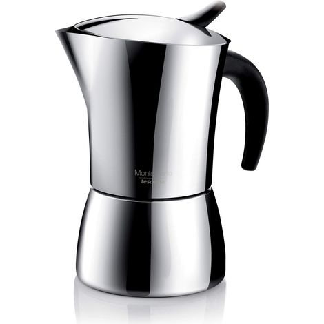 Tescoma 647106 Monte Carlo Caffettiera, 6 Tazze, Acciaio Inossidabile (1/5)