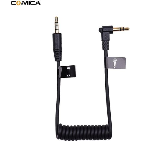 Adaptateur de câble audio COMICA CVM-D-SPX avec prise jack 3,5 mm (femelle) pour microphone, compatible iPhone, Samsung et Huawei. (1/5)