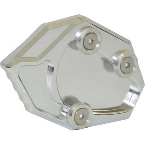 (Argent)waase Compatible avec Kawasaki GTR1400 Concours 14 2008 2009 2010 2011 2012 2013-2016 Béquille latérale, extension et plaque de support maxpower (1/4)