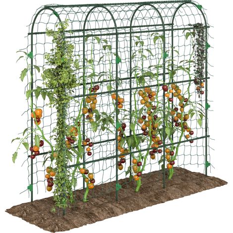 Kompakter Hängebogen – Vogelschutznetz – Schnelle Metallmontage – 43 x 182 x 183 cm – Pflanzenschutz