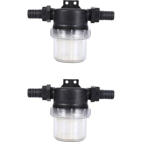 CSPARKV 2 pack Pompe à eau filtre filet arroseur réglable en ligne Transparent maille crépine arrosage outil pour jardinage pompe à eau(interface:20mm) (1/4)