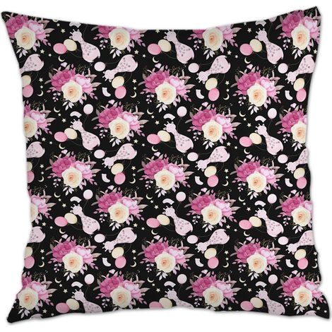 Housse de coussin décorative solide pour canapé lit chaise décoratif de ferme la saint-valentin (1/5)