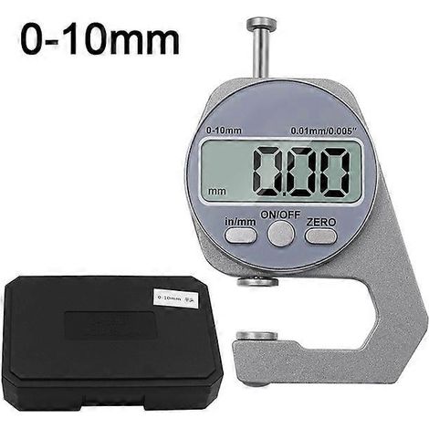 Micromètre numérique de précision, instrument de mesure d'épaisseur à pointe, 0-10 mm, type 1 (1/5)
