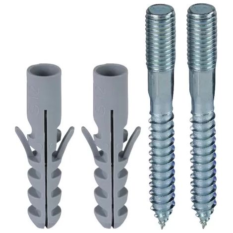 Dehn Befestigungsset m. 2 Stockschrauben M 10x20mm u. 2 K-Dübel D 12mm 472201 (1/2)