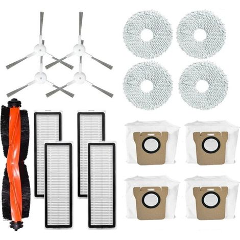 Kit de accesorios para robot aspirador, cepillo lateral, mopa lavable, bolsa para polvo, para Xiaomi X20+ X20 Plus (1/5)