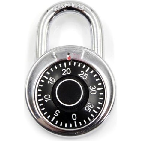 Cadenas à combinaison numérique rotatif rond, cadenas à code numérique rond, coffre-fort, sécurité (1/3)