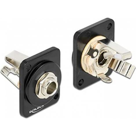 Delock D-Typ Modul 6,35 mm 3 Pin Klinkenbuchse zu Lötanschluss
