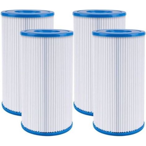 Pour les pompes de filtration Intex 59900E et 29000E, filtre lavable pour piscine compatible avec les filtres de 500, 530, 800, 1 000 et 1 500 GalHr (lot de 4) (1/5)