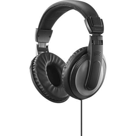 Casque TV Filaire Cable 6m, Circum-aural, Fiches Plaqués Or, Noir (1/5)