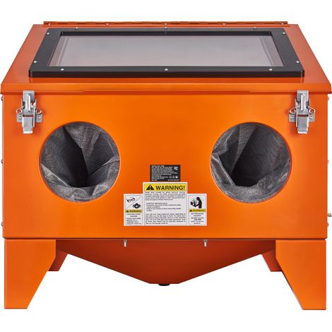 Mophorn – Cabine de sablage 40 gallons – Sableuse pneumatique 40-120 PSI – Acier laminé à froid – 4 buses céramiques pour peinture et rouille