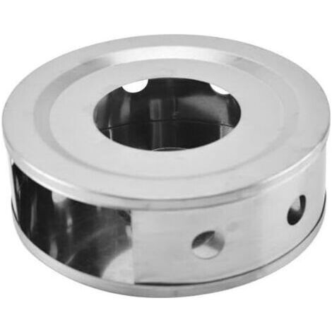 Base de Chauffage de théière en Acier Inoxydable, Chandelier de Conception à Cadre Creux, cafetière à thé Chauffe-Aliments, Support de Lampe à thé 15.8×5CM (1/5)