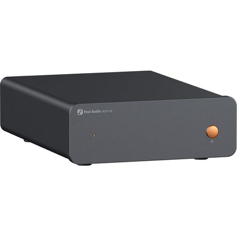 BOX X5 Préampli Phono, Mini Préamplificateur Audio Domestique pour Platine Vinyle à Cartouche MM et MC/Lecteur de Disque Phonographe/Haut-Parleurs Actifs avec Gain Réglable à 4 Niveaux (1/5)