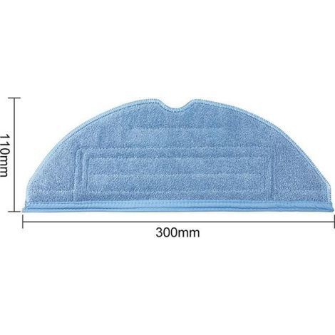 4 Chiffons + 1 Paire de Brosses Latérales Pentagonales (Blanches) pour Roborock T7S Plus S7 accessoires de Robot de balayage (1/3)