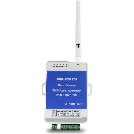 Telecomando a relè per apriporta 4G GSM WH-300-au con supporto per allarme wireless e controllo tramite app. (1/2)