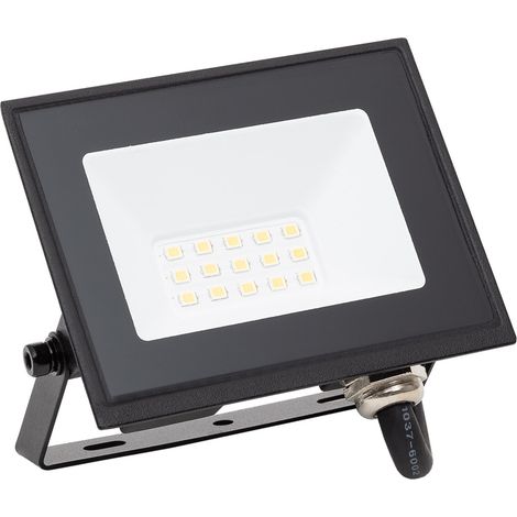 Foco Proyector LED 10W 120 lm/W IP65 S3 3000K No Negro Blanco Cálido