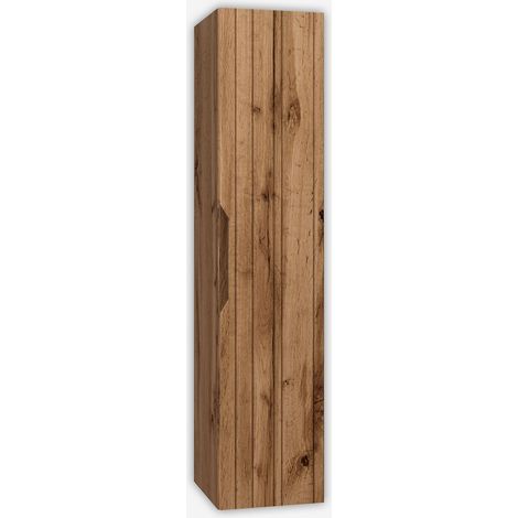 Solmira 160 Wandhängende Badezimmer-Kommode aus MDF, beidseitig nutzbar - Eiche