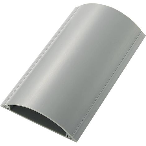 Protège-câbles PVC gris TRU COMPONENTS TC-RDAR120AWM203 1592926 Nombre de canaux: 1 Longueur 1000 mm 1 pc(s) (1/2)