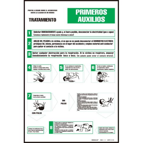 Señalización sector eléctrico primeros auxilios 400 x 600 mm SEKURECO (1/2)