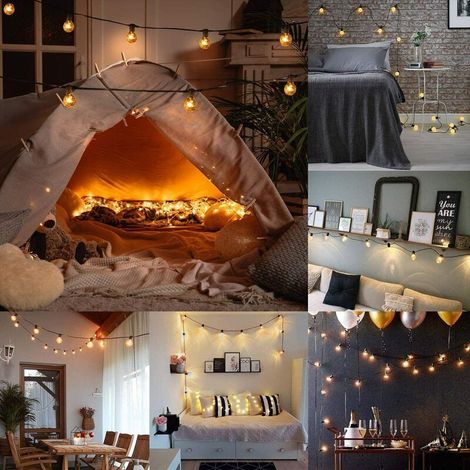 Guirlande lumineuse extérieure 7,62 m – 25 ampoules G40 étanches – Blanc chaud pour Noël, balcon ou mariage (1/5)